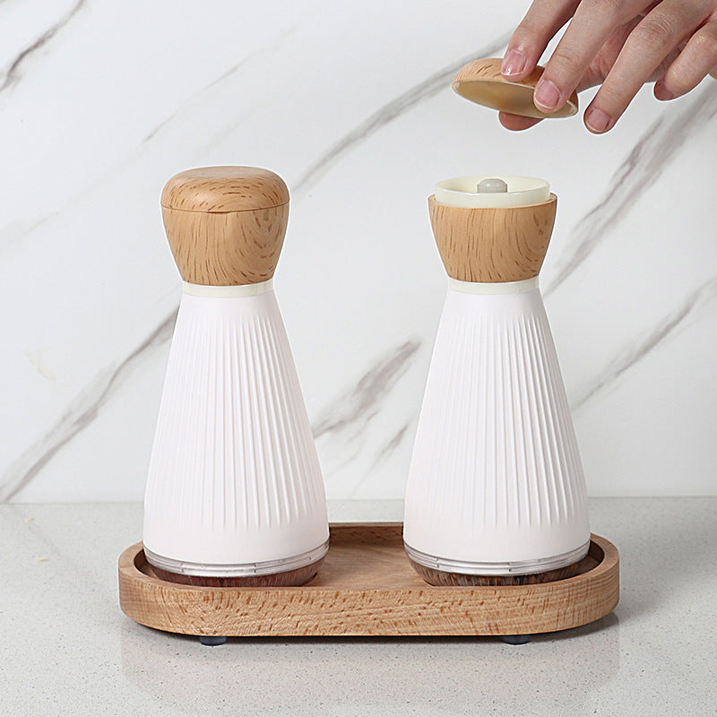 Salt & Pepper Grinder Set – Adjustable Ceramic Mills for Fresh Seasoning