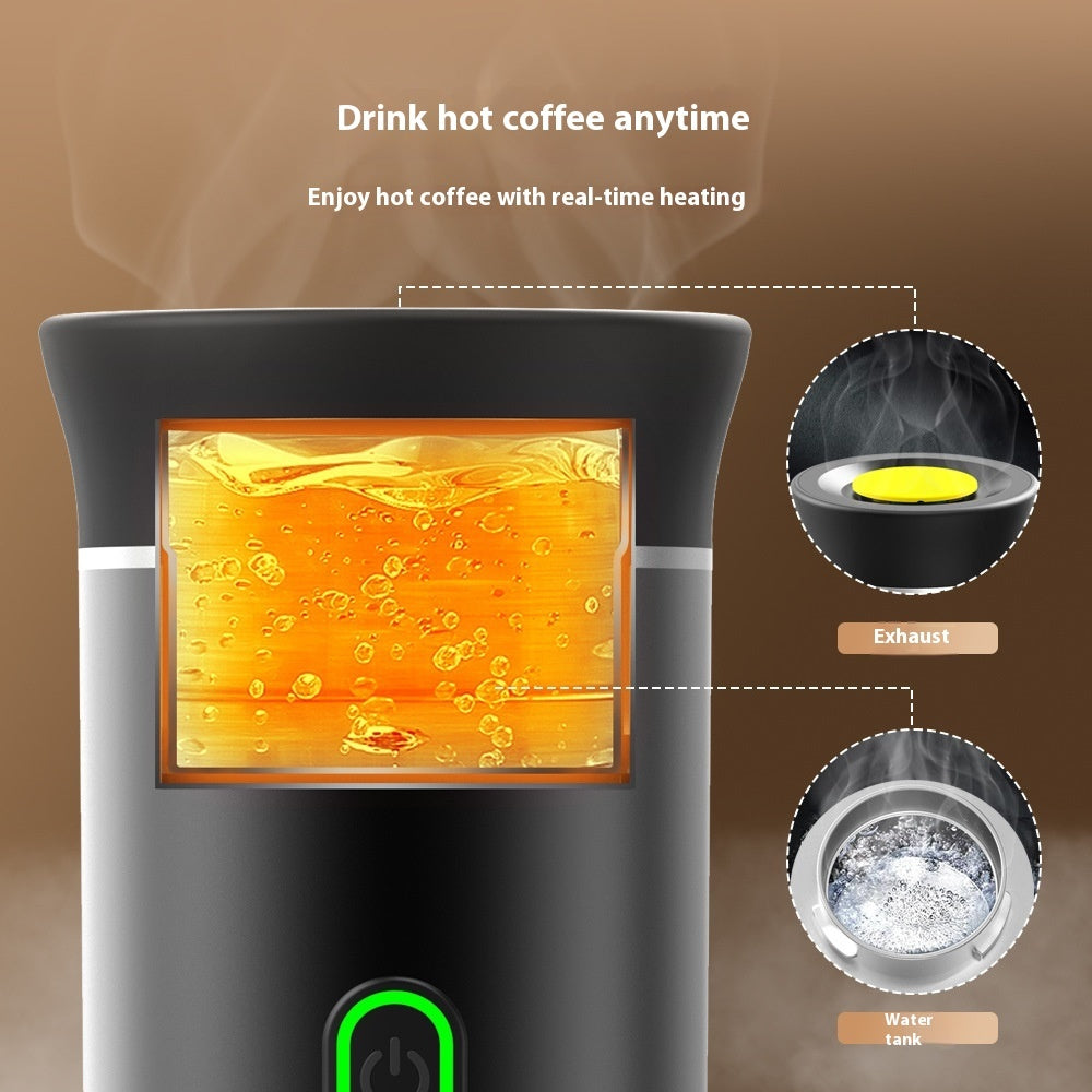 3-in-1 Portable Electric Coffee Grinder & Espresso Maker – Travel Capsule Machine for Fresh Brews Anywhere