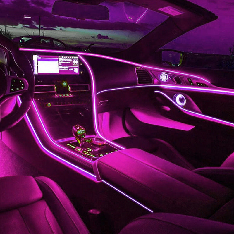 USB Car LED Ambient Light Strip – Interior Cold Light Accent for Dashboard & Door Trim