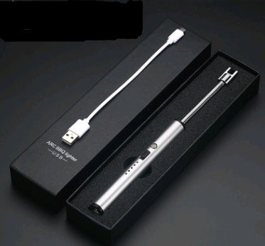 USB Rechargeable LED BBQ Lighter – Long Neck, 360° Flexible Design, Windproof & Flameless