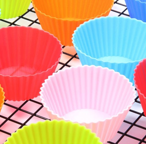 24pcs Reusable Silicone Baking Cups – Non-Stick Muffin & Cupcake Liners