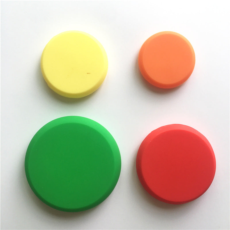 4-Piece Silicone Food Cover Set – Reusable Fruit & Vegetable Lids for Fresh Kitchen Storage