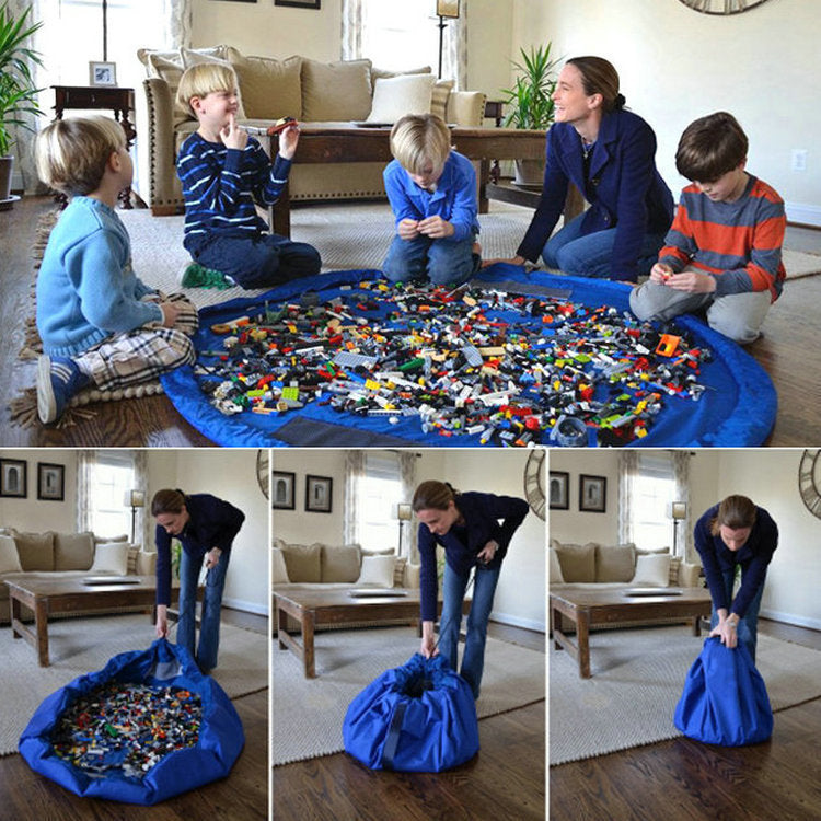 Extra Large Outdoor Picnic & Play Mat – Foldable Blanket with Quick Storage Drawstring Bag for Baby Toys & Travel