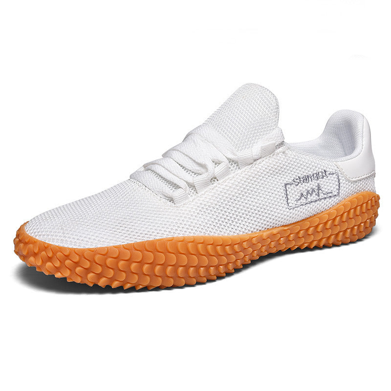 Men's Breathable Flying Woven Sneakers – Lightweight Casual Shoes for Spring & Summer