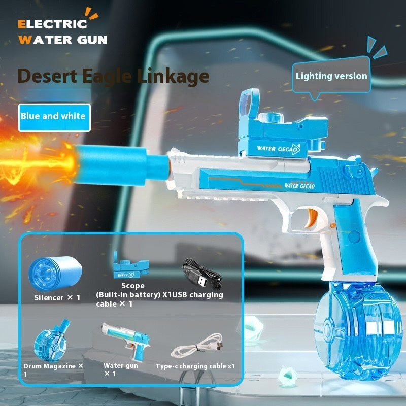 Fire Rat Electric Water Gun – Full-Auto Light-Up Water Blaster Toy for Kids, Summer Fun & Outdoor Play (Model AC223