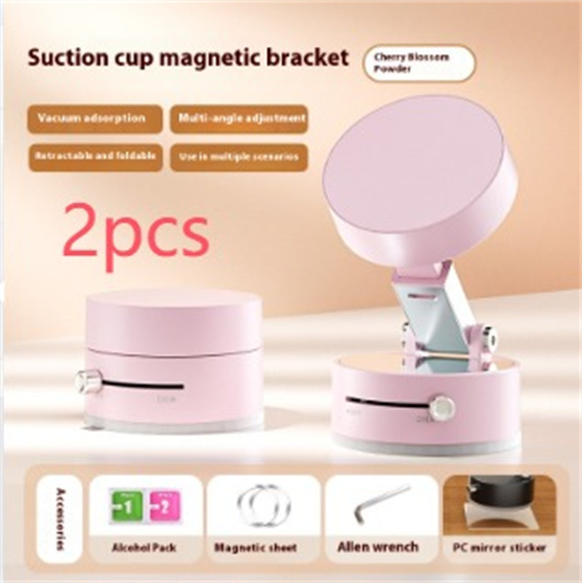 Foldable Magnetic Car Phone Holder – Strong Suction Cup Mount for Hands-Free Navigation