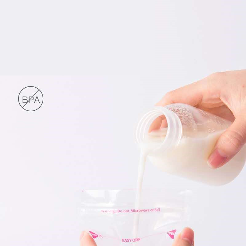 60pcs Breast Milk Storage Bags – 180ml Leak-Proof Freezer Safe Bags for Breastmilk Preservation