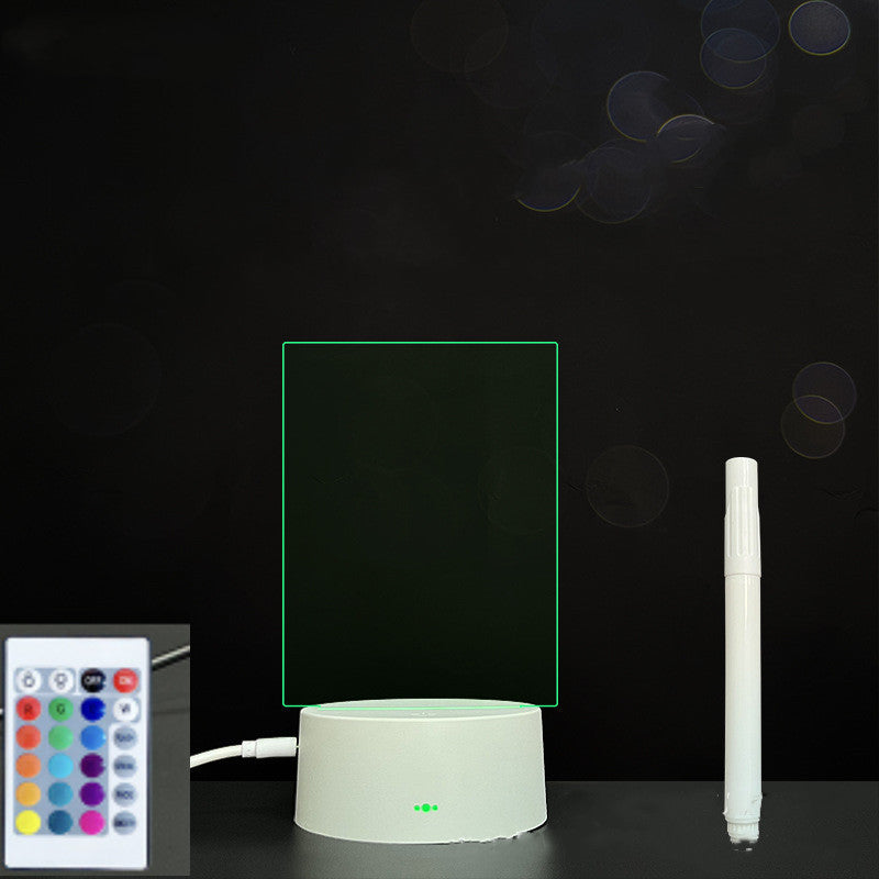 3D LED Acrylic Message Board – Glowing Handwriting Note Pad with Light-Up Display