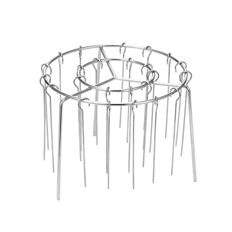 Universal Stainless Steel Vertical Grill Rack – Air Fryer Accessory for Skewers, Meat & Veggies
