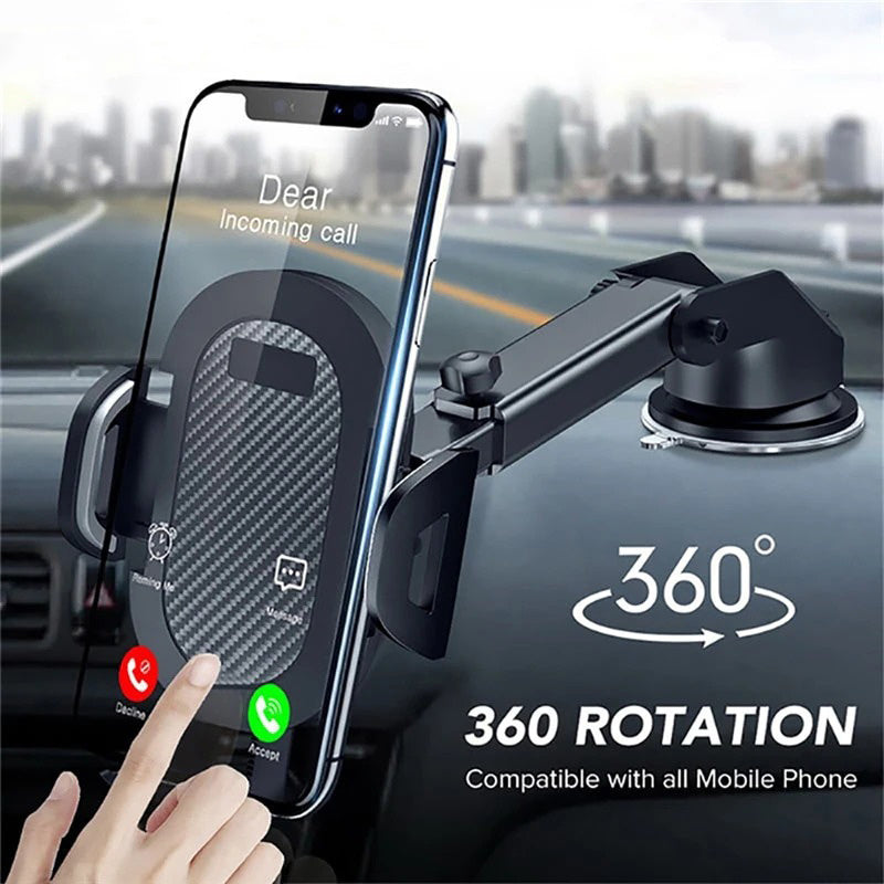 Universal Car Phone Holder – Adjustable ABS Mount for 4.0–7.0” Phones, Fits 58–80mm Wide & <15mm Thick Devices