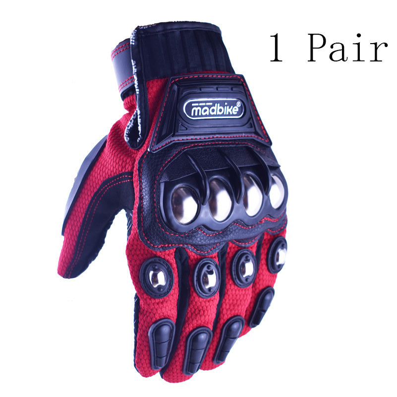Alloy-Protected Off-Road Motorcycle Gloves – High-Performance Riding Gear
