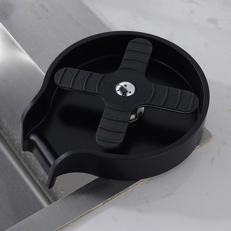 Cup Rinser for Sink – Home & Bar Counter Glass Washer Attachment for Quick Cleaning