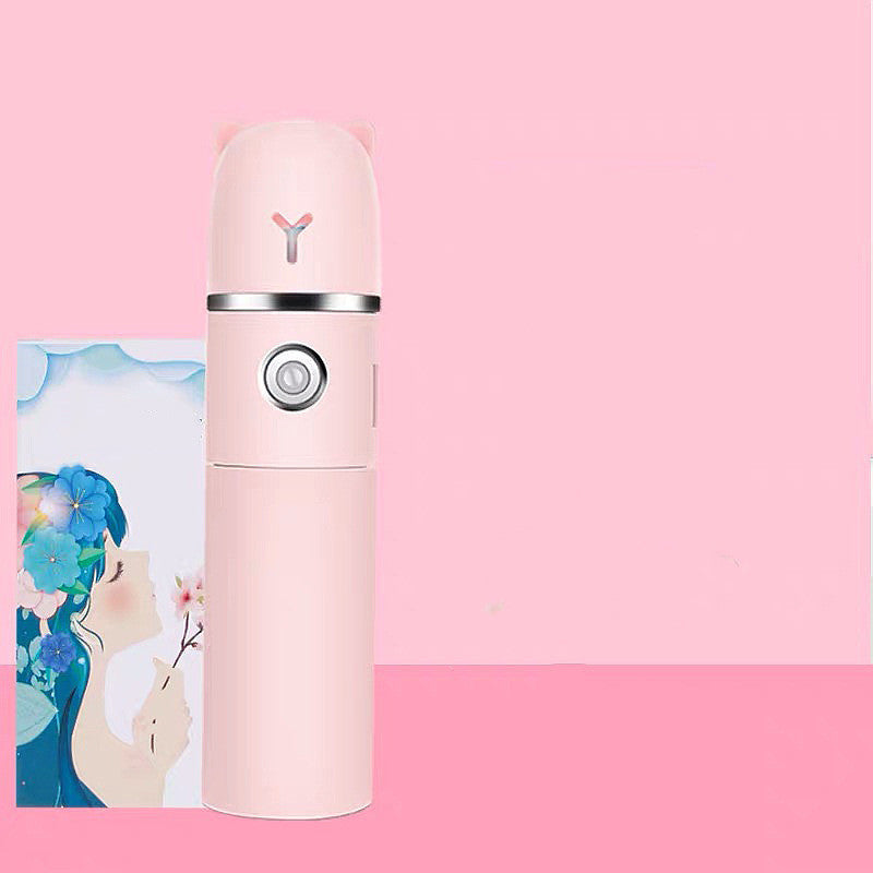 USB Rechargeable Mini Spray Fan – Portable Cooling Mist Fan, Small & Lightweight