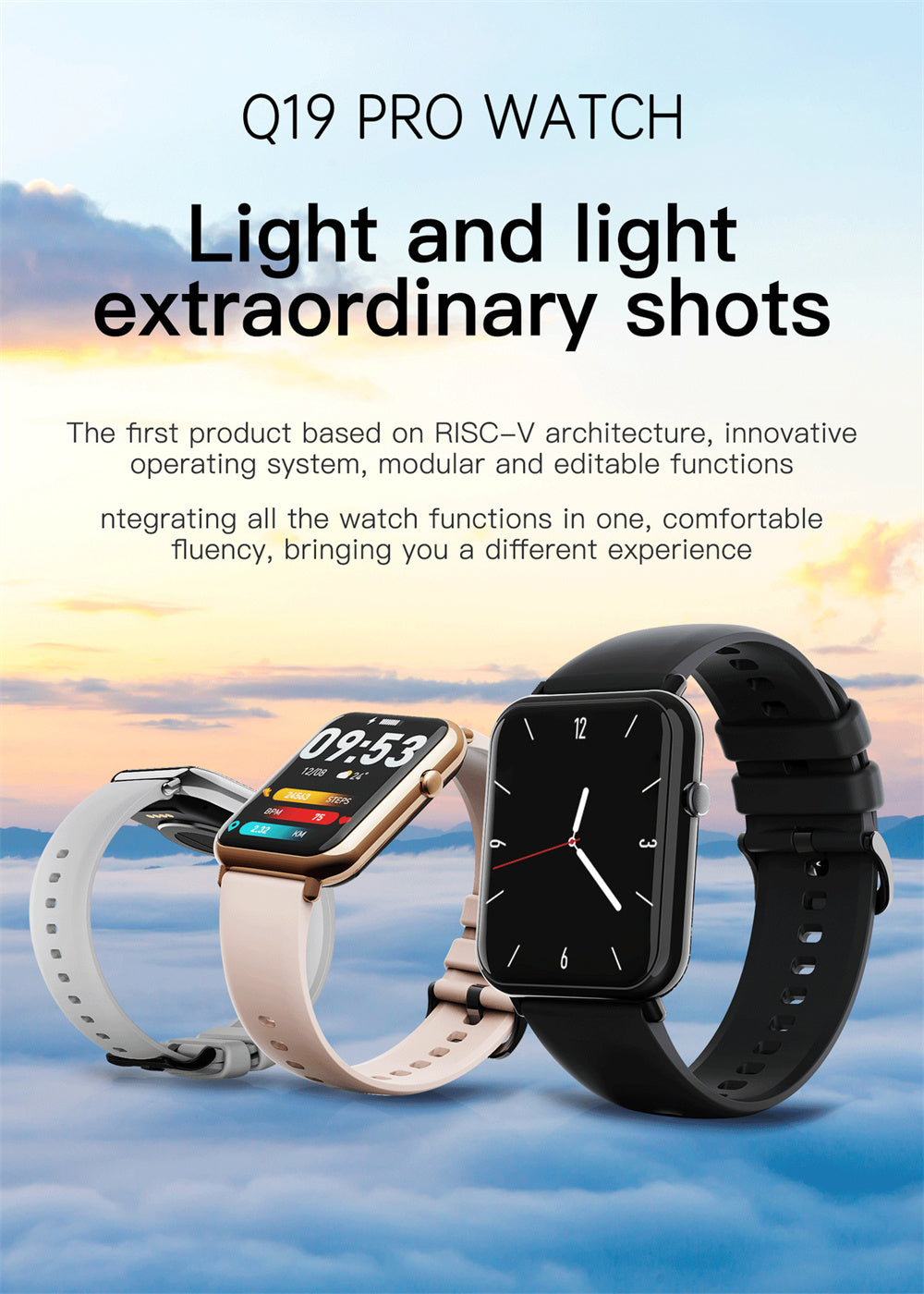Smart Waterproof Watch – Fitness Tracker with Heart Rate Monitor & IP68 Rating