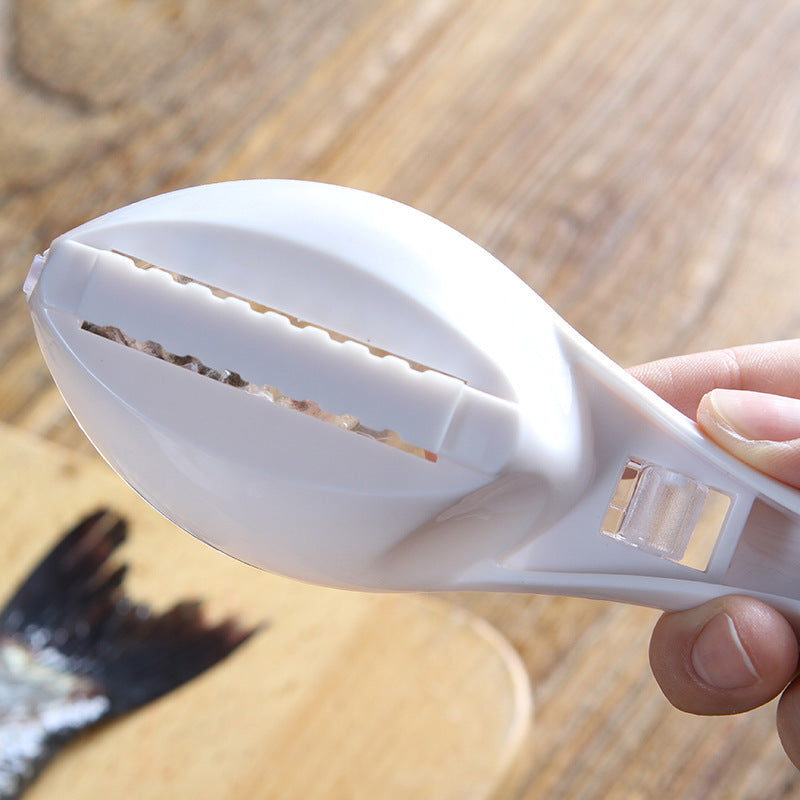 Fish Scale Remover Brush – Quick Scraping Fish Scaler with Grater & Skin Peeling Tool for Easy Cleaning
