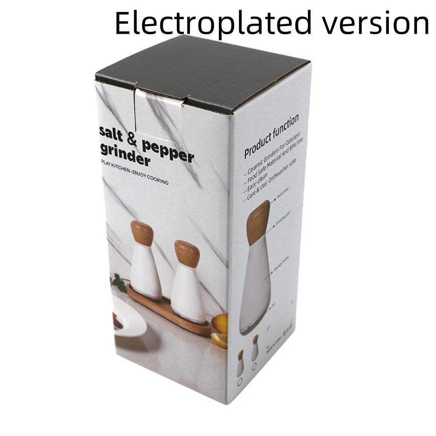 Salt & Pepper Grinder Set – Adjustable Ceramic Mills for Fresh Seasoning