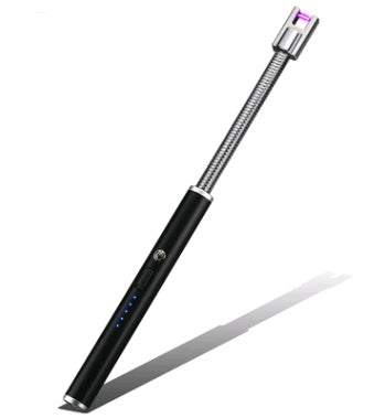 USB Rechargeable LED BBQ Lighter – Long Neck, 360° Flexible Design, Windproof & Flameless