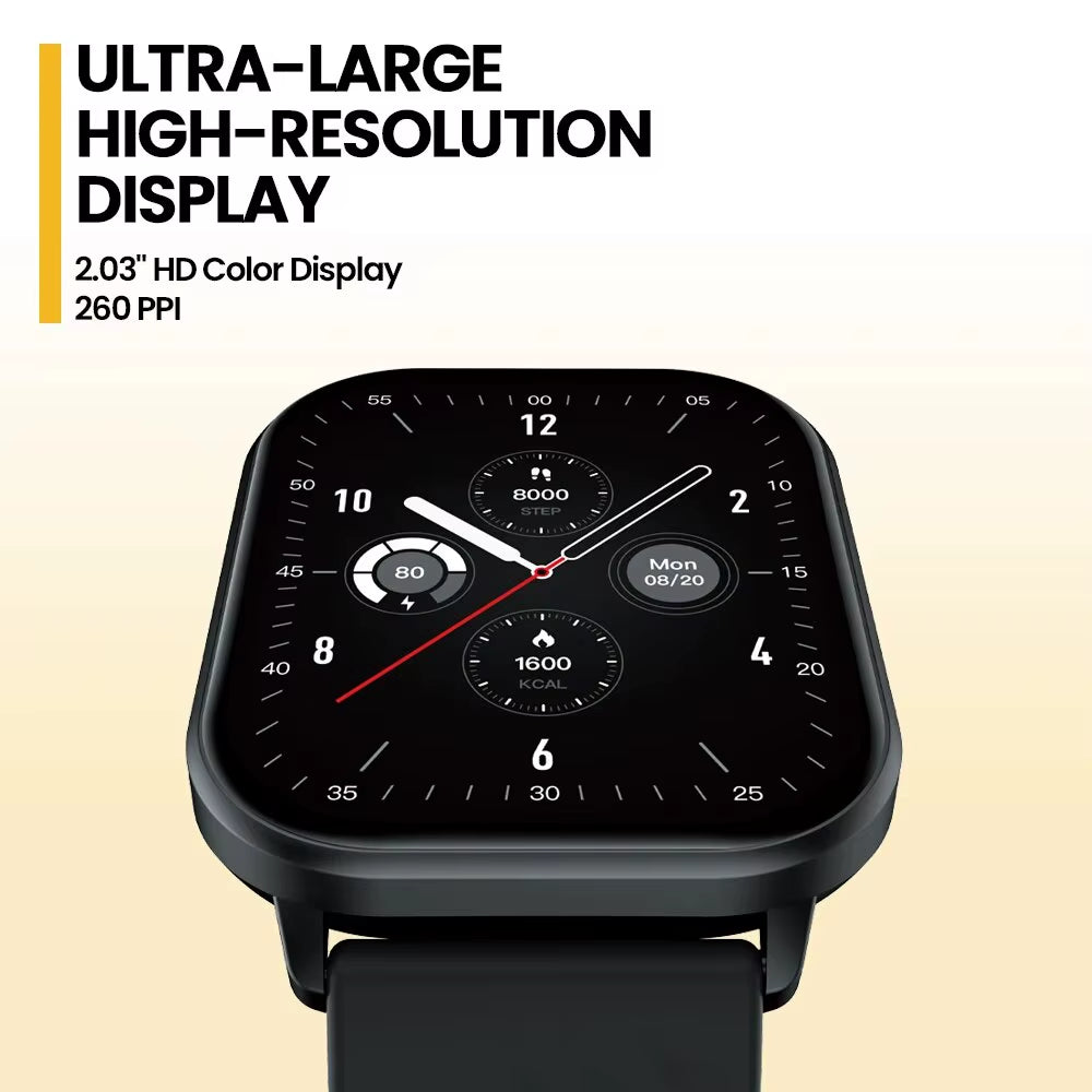 New GTS 3 Voice Calling Smart Watch Ultra-Big 2.03'' HD Screen 24H Health Monitor 100+ Sport Modes 200+ Watch Faces