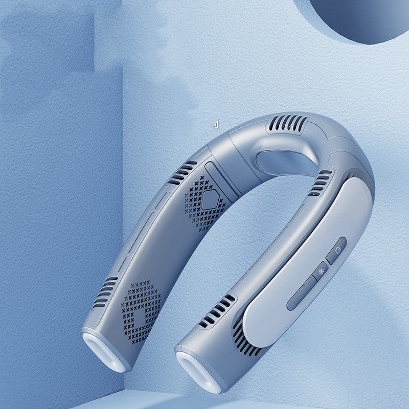 5-Fan Semiconductor Neck Cooler – Hands-Free Hanging Neck Fan with Instant Cooling Technology