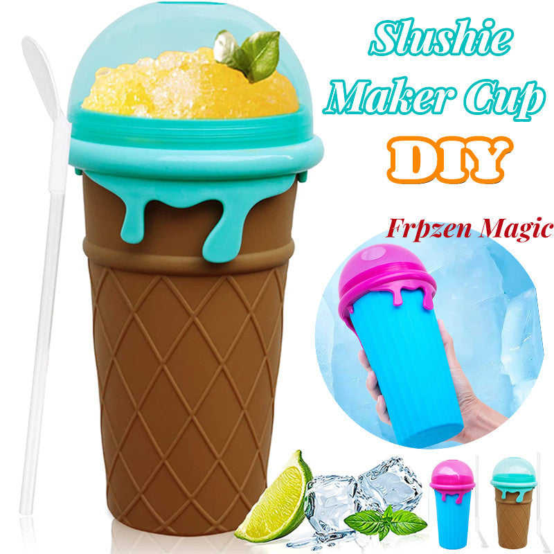 500ml Magic Slushy Maker Cup – Quick-Freeze Squeeze Cup for Homemade Smoothies, Juices & Ice Cream