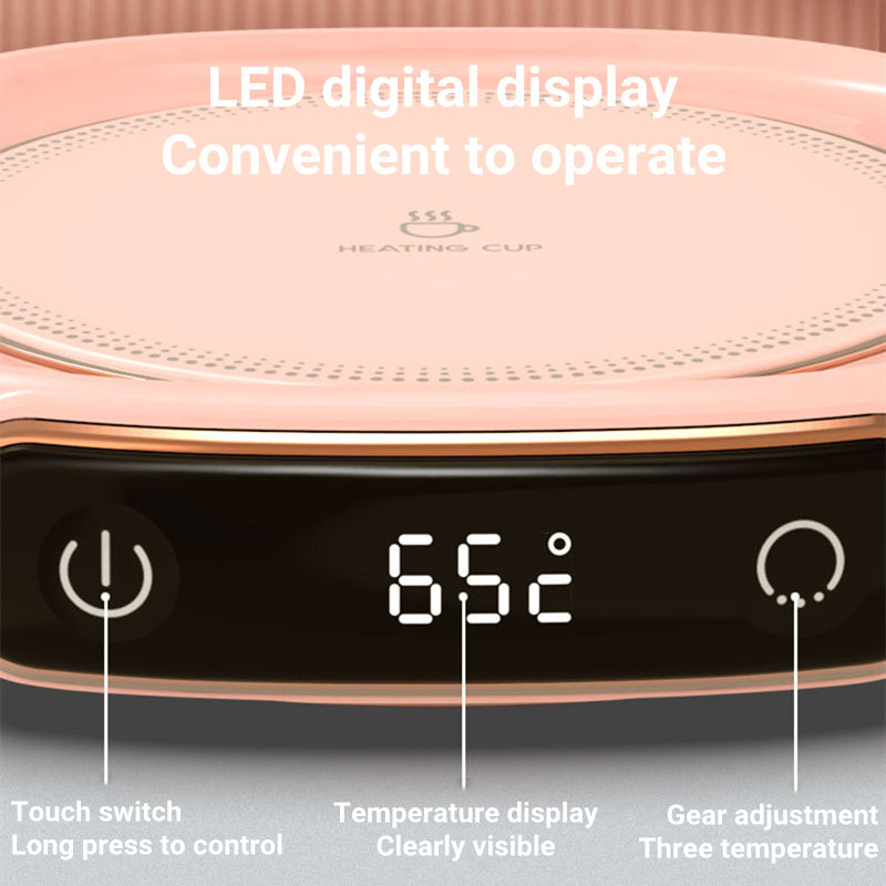 Smart Coffee Mug Warmer – USB Heating Coaster with Constant Temperature Control for Home & Office
