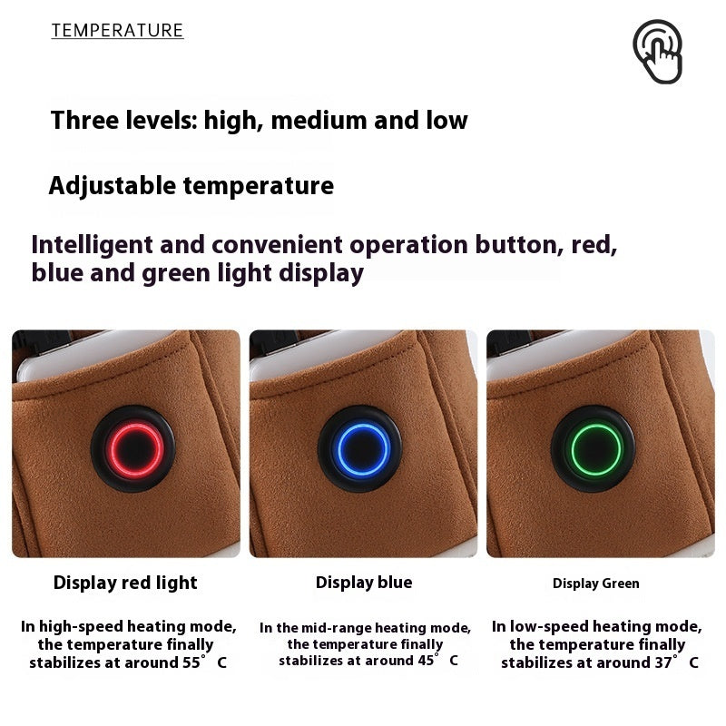 Rechargeable Electric Heated Shoes – Winter Foot Warmers with Adjustable Temperature & Cozy Cotton Lining