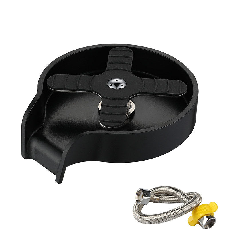 Cup Rinser for Sink – Home & Bar Counter Glass Washer Attachment for Quick Cleaning