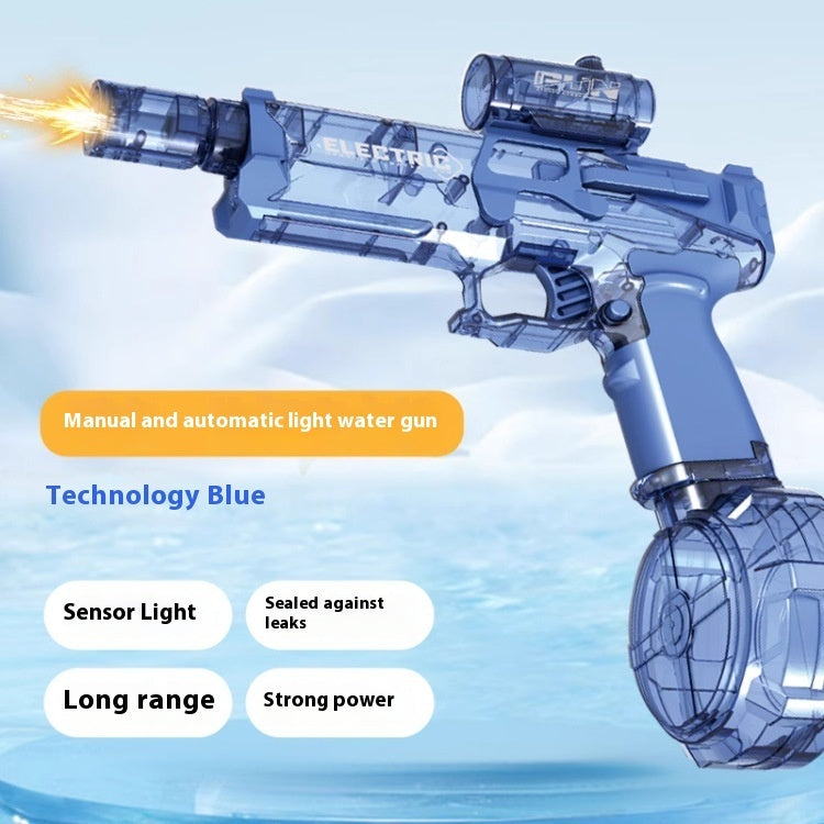 Fire Rat Electric Water Gun – Full-Auto Light-Up Water Blaster Toy for Kids, Summer Fun & Outdoor Play (Model AC223