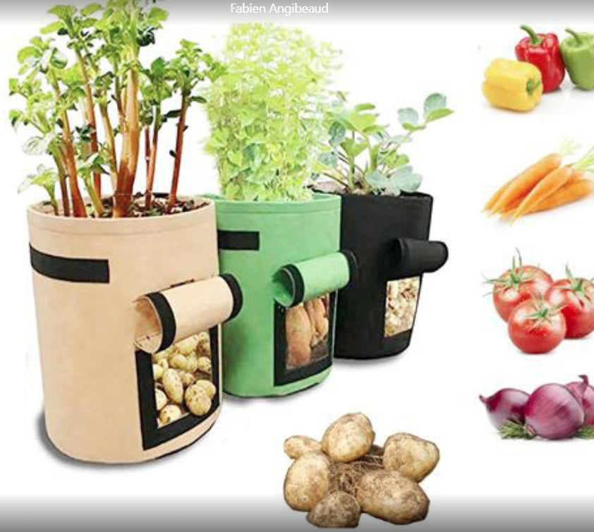 Breathable Vegetable Grow Bag – Reusable Planting Container for Potatoes, Tomatoes & Root Crops