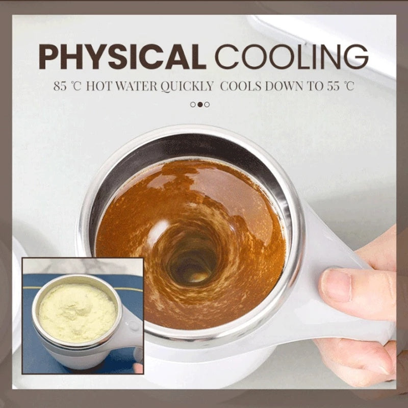 Rechargeable Magnetic Self-Stirring Mug – Electric Automatic Mixing Coffee & Milkshake Cup