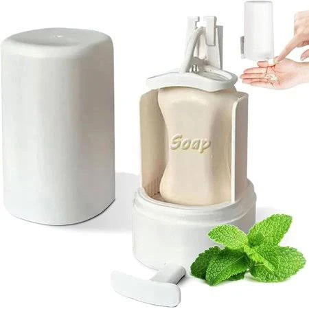 Wall-Mounted Soap Grinder Dispenser – Dry Organizer & Powder Soap Box for Kitchen, Bathroom, Hotel & Gym Use