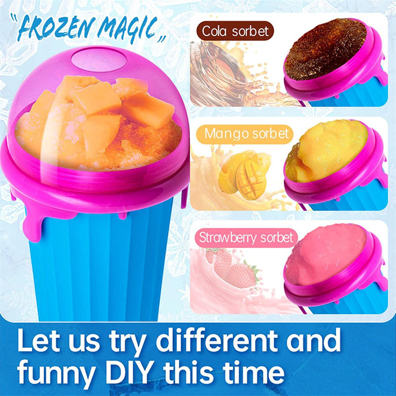 500ml Magic Slushy Maker Cup – Quick-Freeze Squeeze Cup for Homemade Smoothies, Juices & Ice Cream