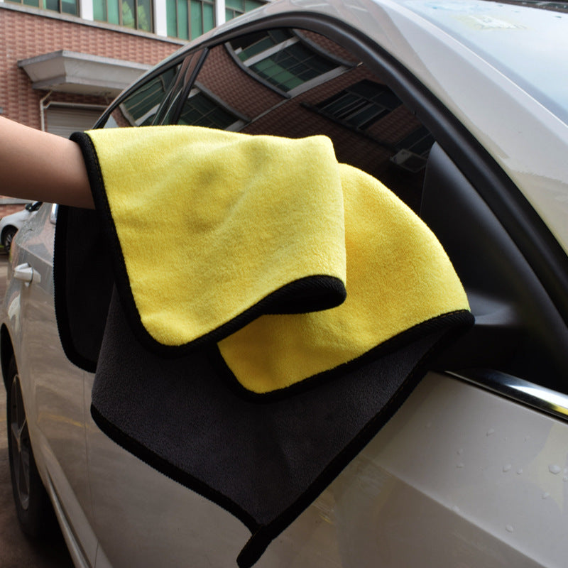 Dual-Sided Two-Color Car Wash Towel – Ultra-Absorbent, Reusable Cleaning Cloth