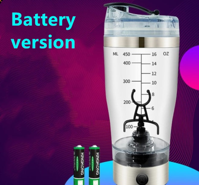 Electric Protein Shaker Bottle – USB Rechargeable Mixer Cup for Shakes, Milk, Coffee & Fitness Drinks