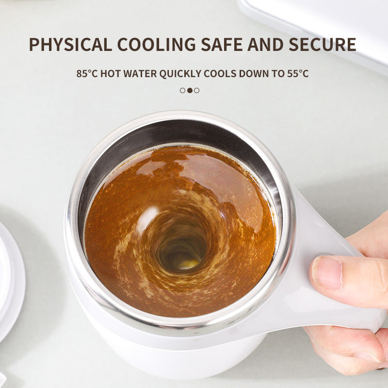 Rechargeable Magnetic Self-Stirring Mug – Electric Automatic Mixing Coffee & Milkshake Cup