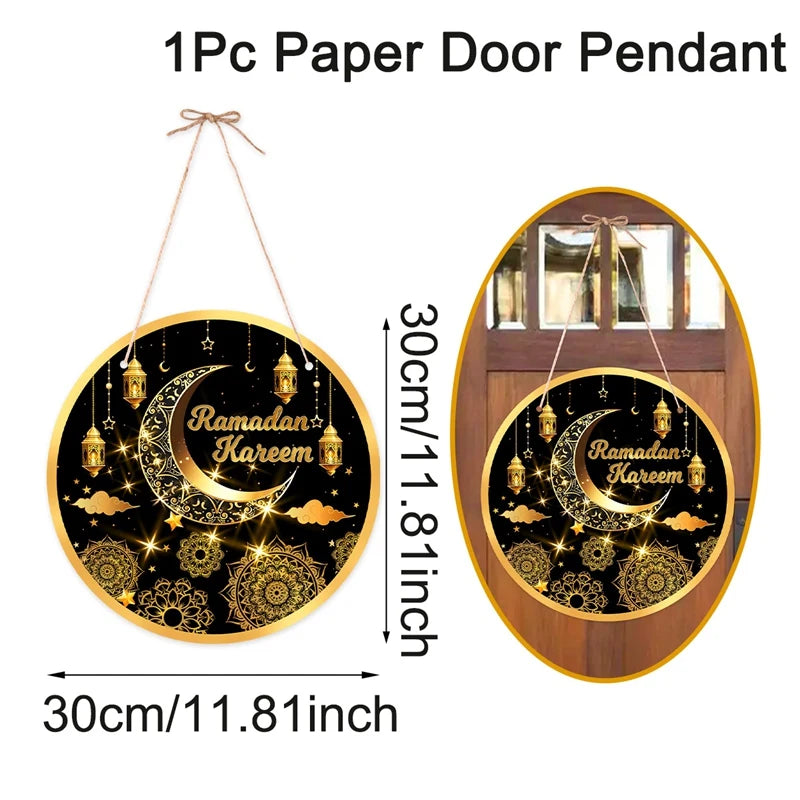 Eid Mubarak Door Hanging - Ramadan Decoration Flag