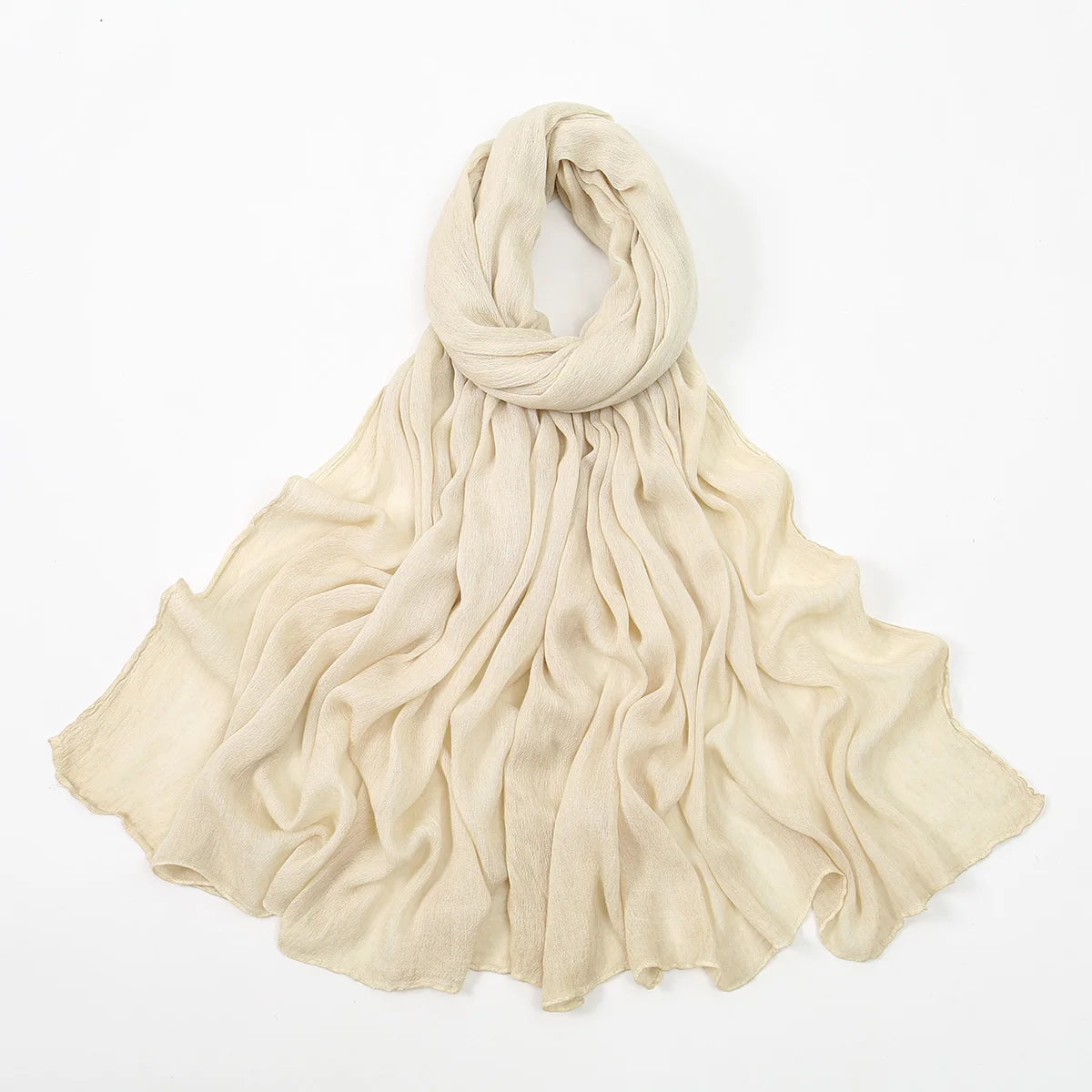 Rayon Cotton Hijab Scarf - Soft Shawl 180x80cm