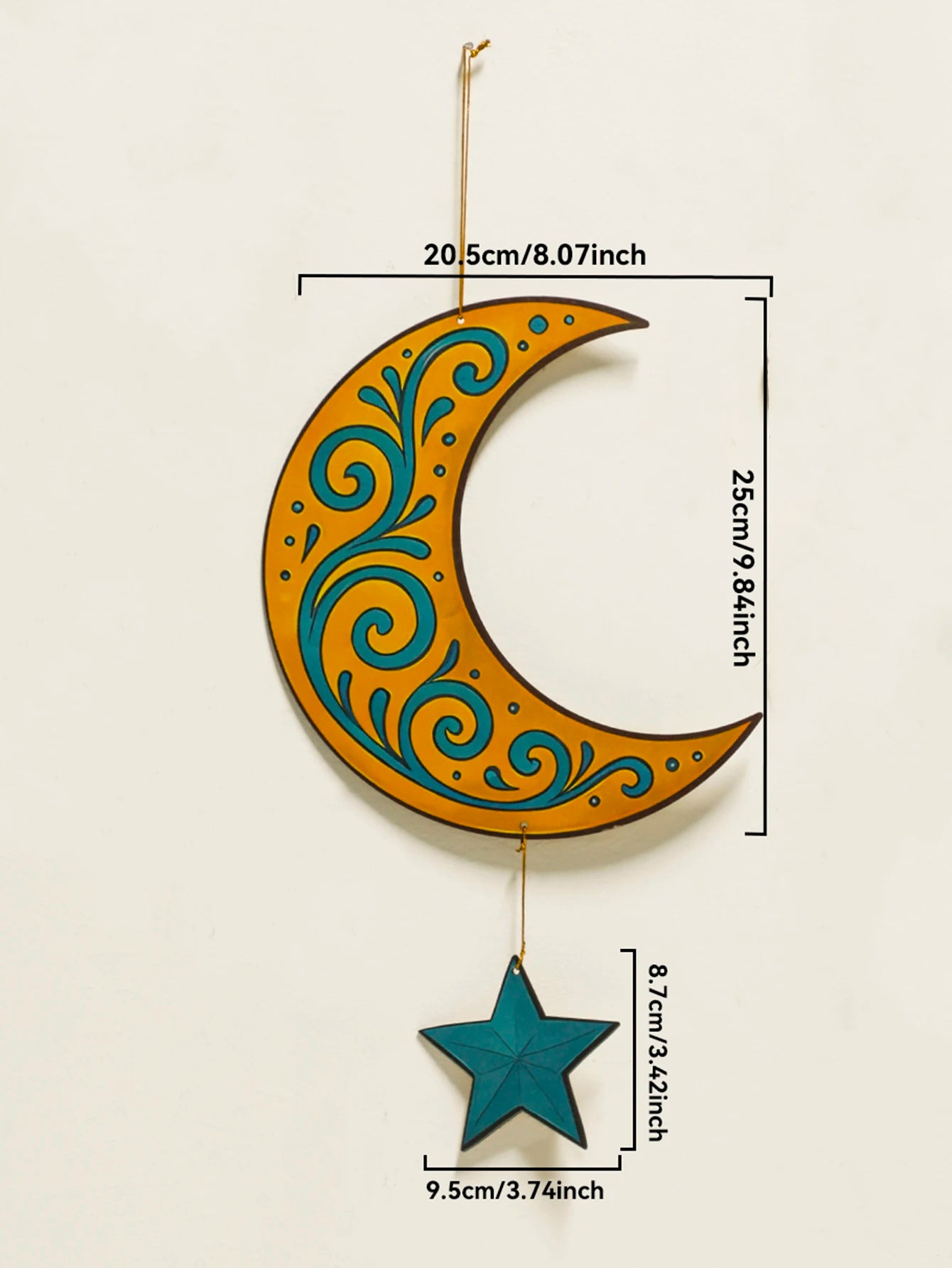 Ramadan Moon & Star Lantern - Wall Hanging Decoration