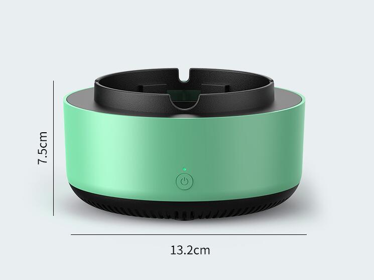 Portable Ashtray with Air Purifier – Automatic Anion Odor Remover for Home & Car Use
