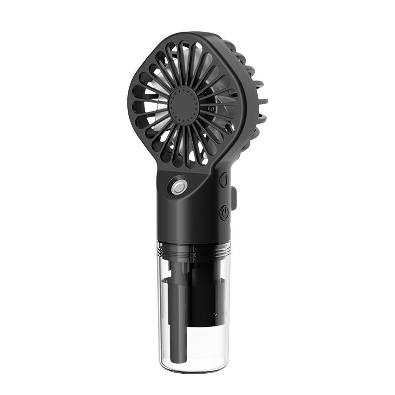 Portable Handheld Spray Fan – 4-Speed USB Rechargeable Mist Cooling Fan for Outdoor Summer Use