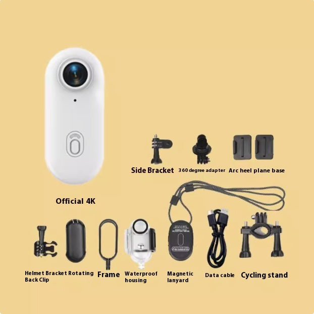 4K Mini Action Camera – Helmet-Mount Sports Cam for Motorcycle, Bike & Outdoor Filming