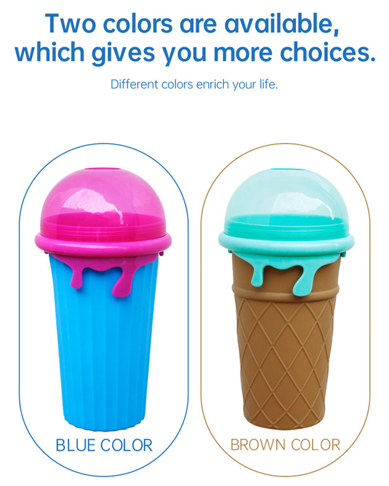 500ml Magic Slushy Maker Cup – Quick-Freeze Squeeze Cup for Homemade Smoothies, Juices & Ice Cream
