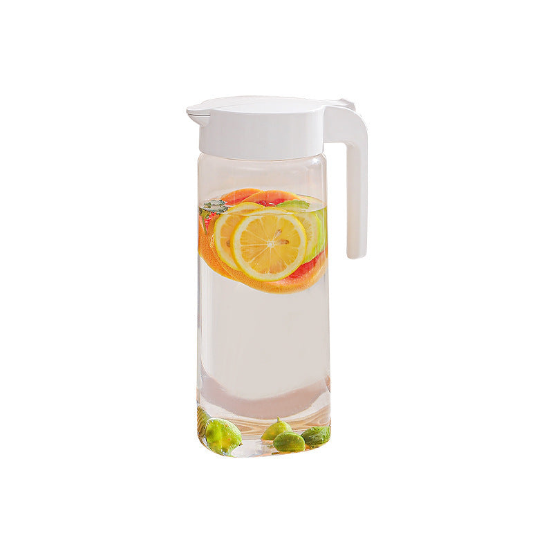 Press-Type Cold Water Jug – Large-Capacity Plastic Pitcher for Juice, Tea & Fruit-Infused Drinks