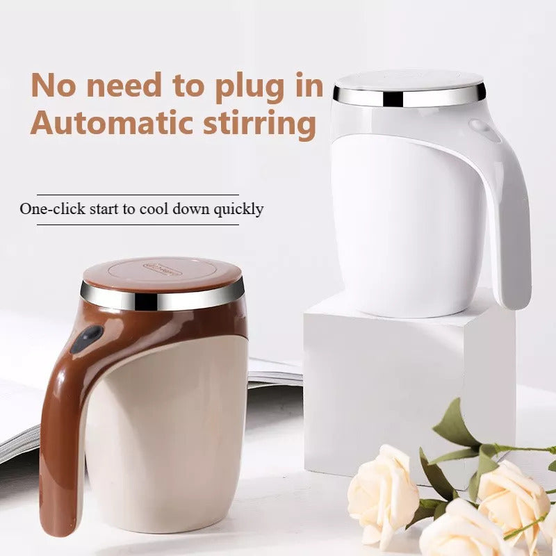 Rechargeable Magnetic Self-Stirring Mug – Electric Automatic Mixing Coffee & Milkshake Cup