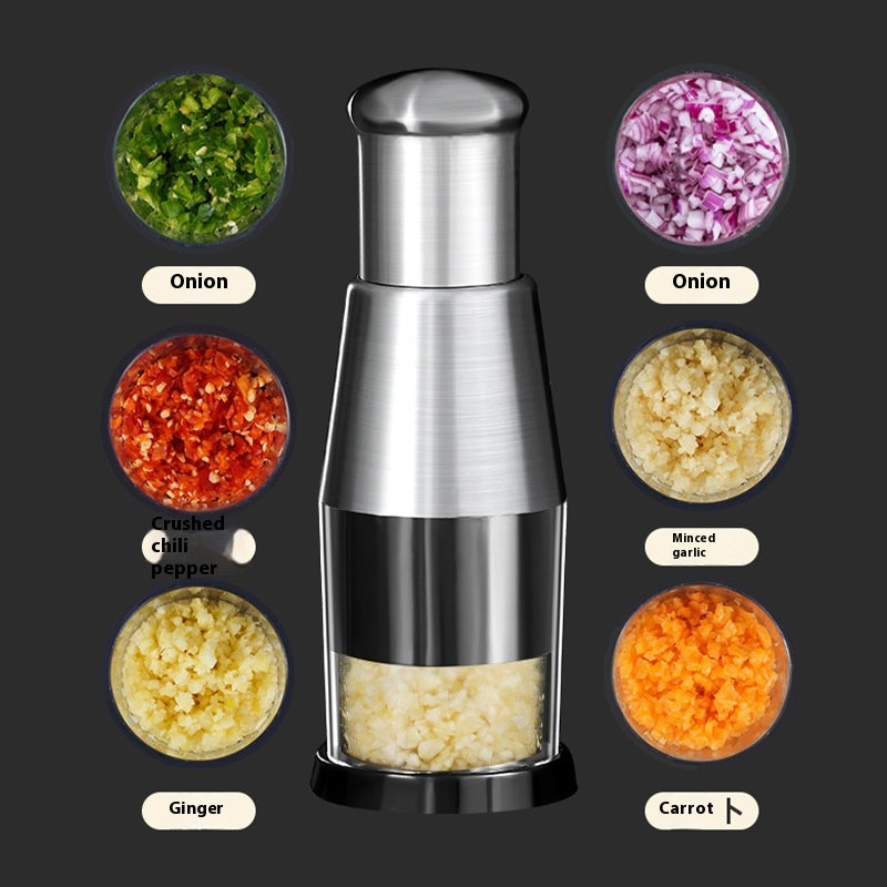 Manual Garlic & Vegetable Chopper – Multipurpose Hand-Crank Crusher & Kitchen Mincer