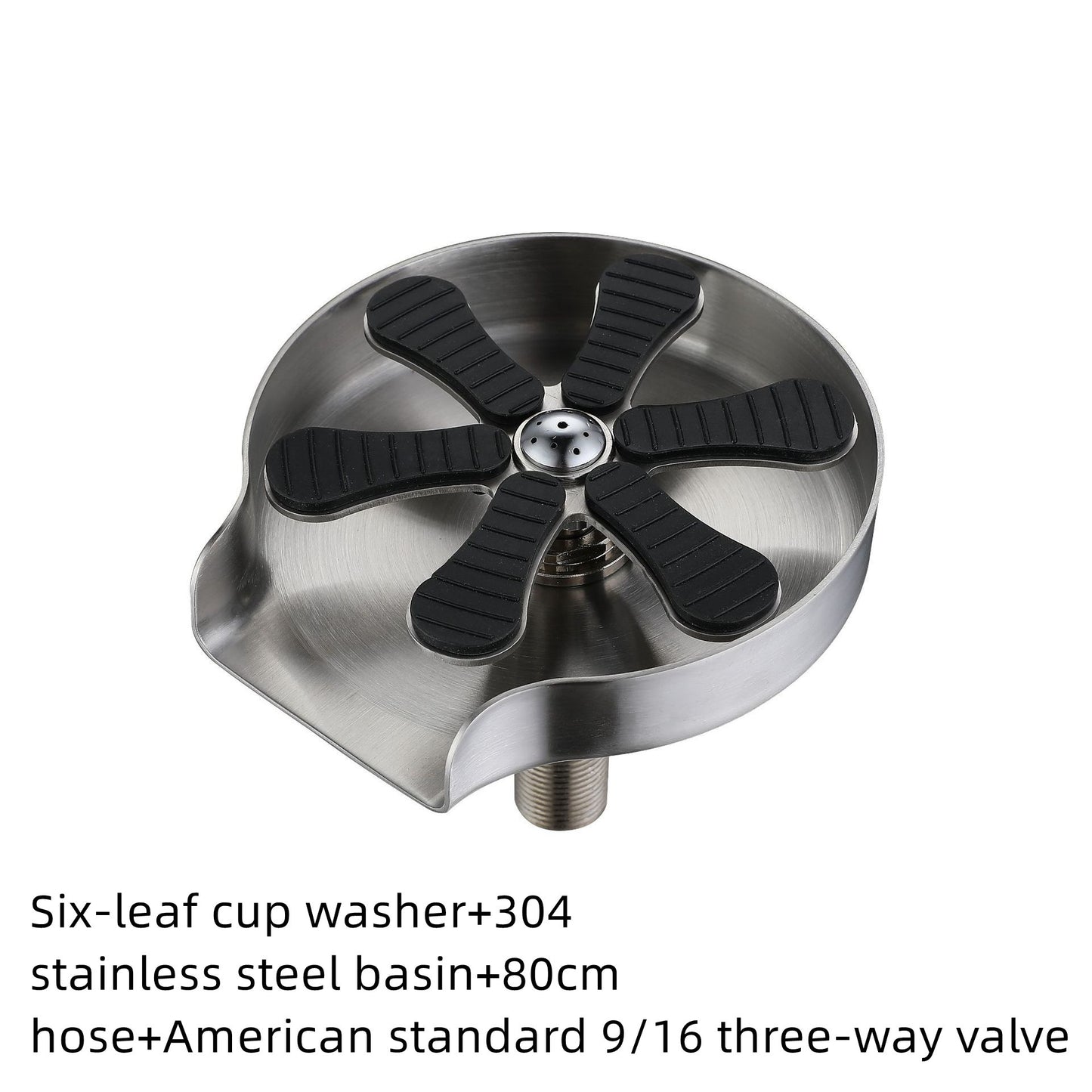 Cup Rinser for Sink – Home & Bar Counter Glass Washer Attachment for Quick Cleaning