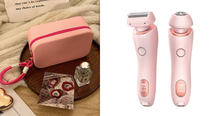 2-in-1 USB Rechargeable Hair Removal Epilator – Women’s Body Trimmer & Shaver for Face, Legs, Bikini & Underarms