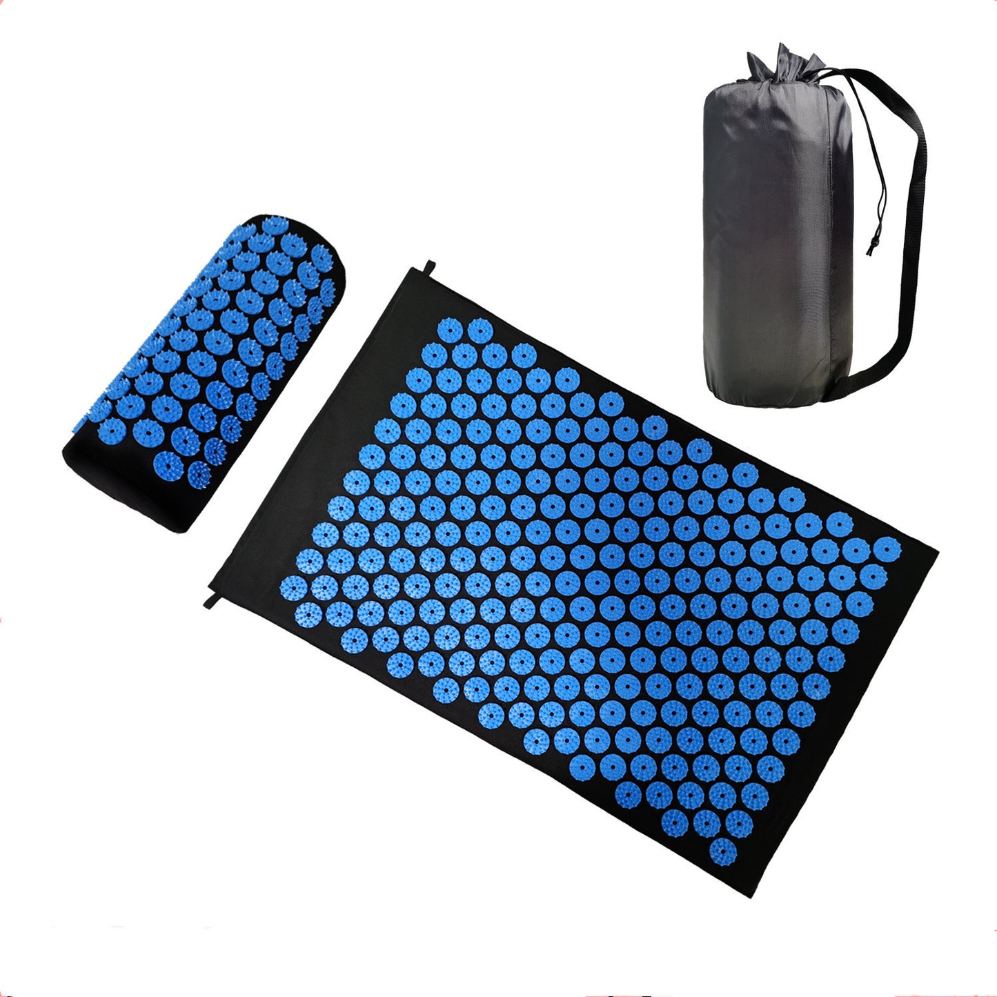 Acupressure Massage Mat Set – Yoga Mat with Pillow for Pain Relief & Relaxation Therapy