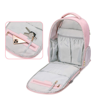 Large Capacity Mummy Diaper Bag Backpack – Multi-Pocket Baby Travel Organizer for Moms & Dads