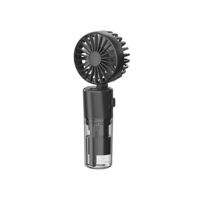 Portable Handheld Spray Fan – 4-Speed USB Rechargeable Mist Cooling Fan for Outdoor Summer Use